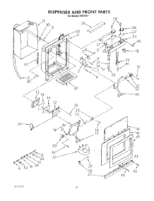 18 - Dispenser And Front parts for Whirlpool Refrigerator ARG490 from AppliancePartsPros.com