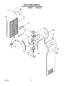 10 - Air Flow parts for Whirlpool Refrigerator 8ED27DQXAN00 from AppliancePartsPros.com