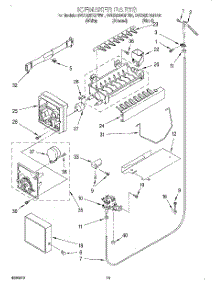 12 - Ice Maker, Optional parts for Whirlpool Refrigerator 3VED29DQFW01 from AppliancePartsPros.com