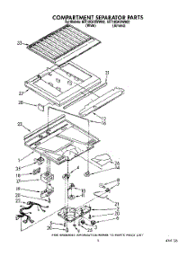 04 - Compartment Separator parts for Whirlpool Refrigerator 6ET18GKXWW02 from AppliancePartsPros.com