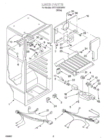 03 - Liner, Optional parts for Whirlpool Refrigerator 3VET18GKGW01 from AppliancePartsPros.com
