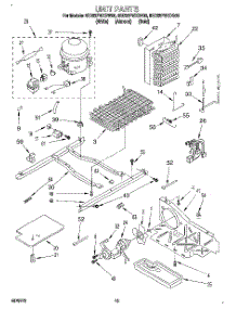 09 - Unit parts for Whirlpool Refrigerator 8ED22PWXDG00 from AppliancePartsPros.com