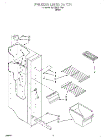 03 - Freezer Liner parts for Whirlpool Refrigerator 6ED20TKXFW00 from AppliancePartsPros.com