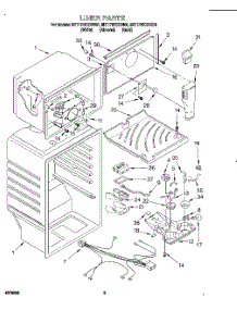 03 - Liner parts for Whirlpool Refrigerator 8ET17NKXBN00 from AppliancePartsPros.com