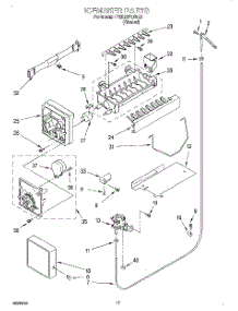 11 - Icemaker parts for Whirlpool Refrigerator 4YED22PQFN01 from AppliancePartsPros.com