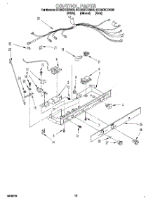 08 - Control, Lit / Optional parts for Whirlpool Refrigerator 8ED20ZKXDG00 from AppliancePartsPros.com