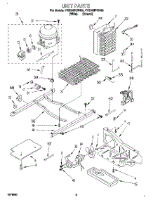 06 - Unit parts for Whirlpool Refrigerator 4YED20PKBW00 from AppliancePartsPros.com