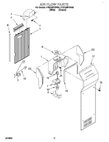 07 - Air Flow parts for Whirlpool Refrigerator 4YED20PKBW00 from AppliancePartsPros.com