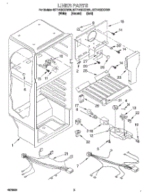 03 - Liner, Lit / Optional parts for Whirlpool Refrigerator 8ET14GKXBW01 from AppliancePartsPros.com