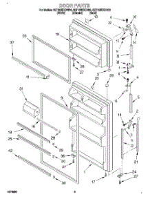 02 - Door parts for Whirlpool Refrigerator 8ET18NKXDN00 from AppliancePartsPros.com