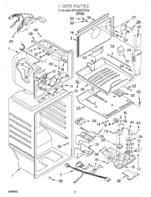 02 - Liner parts for Whirlpool Refrigerator 6ET19DKXFW03 from AppliancePartsPros.com