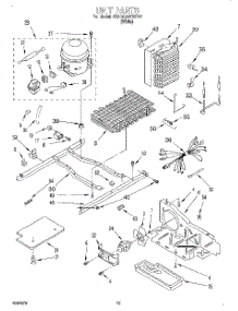 10 - Unit parts for Whirlpool Refrigerator 3XARG497WP01 from AppliancePartsPros.com