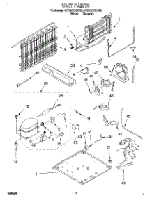 04 - Unit parts for Whirlpool Refrigerator 4ET20ZKXDN02 from AppliancePartsPros.com