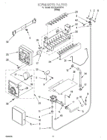 11 - Icemaker parts for Whirlpool Refrigerator 3XARG497WP01 from AppliancePartsPros.com