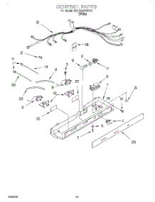 12 - Control, Lit / Optional parts for Whirlpool Refrigerator 3XARG497WP01 from AppliancePartsPros.com