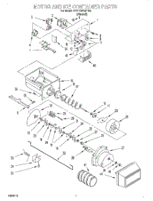 06 - Motor And Ice Container parts for Whirlpool Refrigerator 4YED22PQFN00 from AppliancePartsPros.com