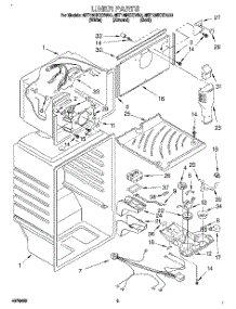 03 - Liner parts for Whirlpool Refrigerator 8ET18NKXDN00 from AppliancePartsPros.com