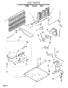 04 - Unit parts for Whirlpool Refrigerator 8ET18NKXDW03 from AppliancePartsPros.com