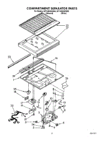 04 - Compartment Separator parts for Whirlpool Refrigerator 3ET18DKXXW00 from AppliancePartsPros.com