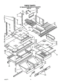 05 - Shelf, Lit / Optional parts for Whirlpool Refrigerator 3ET18DKXXW00 from AppliancePartsPros.com