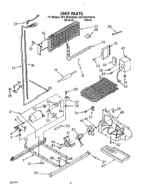 06 - Unit parts for Whirlpool Refrigerator 3ET18DKXXW00 from AppliancePartsPros.com