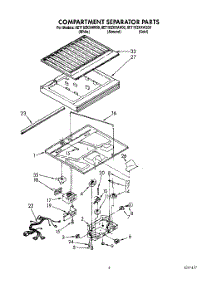 03 - Compartment Separator parts for Whirlpool Refrigerator 8ET18ZKXAW00 from AppliancePartsPros.com