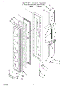05 - Freezer Door parts for Whirlpool Refrigerator 8ED20TKXDN01 from AppliancePartsPros.com