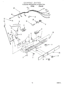 11 - Control parts for Whirlpool Refrigerator 4ED25DQXFW01 from AppliancePartsPros.com