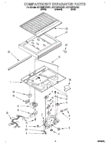 03 - Compartment Separator parts for Whirlpool Refrigerator 8ET18NKXAG01 from AppliancePartsPros.com