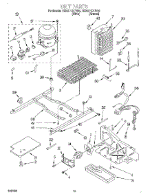 10 - Unit parts for Whirlpool Refrigerator 7ED22PQXFN00 from AppliancePartsPros.com