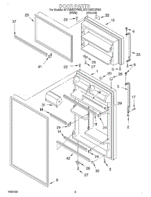 02 - Door parts for Whirlpool Refrigerator 8ET18NKXFW02 from AppliancePartsPros.com