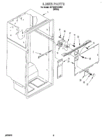 02 - Liner parts for Whirlpool Refrigerator 6ET18ZKXAW01 from AppliancePartsPros.com