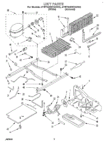 05 - Unit parts for Whirlpool Refrigerator 4YET20DKXAW00 from AppliancePartsPros.com