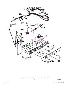 13 - Control parts for Whirlpool Refrigerator 4ED25DQXVW01 from AppliancePartsPros.com