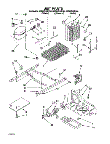 07 - Unit parts for Whirlpool Refrigerator 8ED20ZKXBW00 from AppliancePartsPros.com