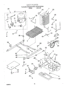 10 - Unit parts for Whirlpool Refrigerator 8ED22PQXFN04 from AppliancePartsPros.com