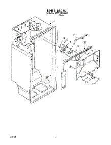 02 - Liner parts for Whirlpool Refrigerator 3VET19ZKAW00 from AppliancePartsPros.com