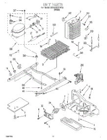 07 - Unit parts for Whirlpool Refrigerator 6ED20TKXDW02 from AppliancePartsPros.com