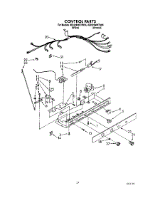 13 - Control parts for Whirlpool Refrigerator 4ED22DWXTW00 from AppliancePartsPros.com