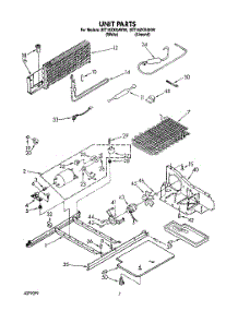 06 - Unit parts for Whirlpool Refrigerator 3ET18ZKXAW00 from AppliancePartsPros.com