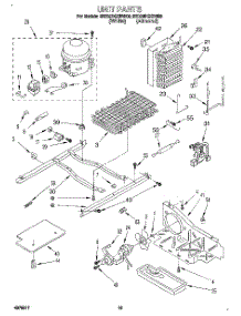 09 - Unit parts for Whirlpool Refrigerator 8ED25DQXBN00 from AppliancePartsPros.com