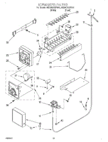 12 - Icemaker, Optional parts for Whirlpool Refrigerator 6ED25DQXFW01 from AppliancePartsPros.com