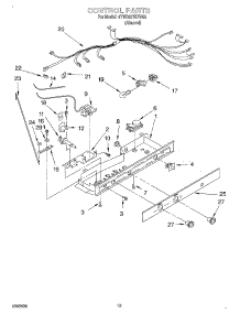 08 - Control, Optional parts for Whirlpool Refrigerator 4YED20TKFN02 from AppliancePartsPros.com