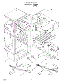 03 - Liner, Optional parts for Whirlpool Refrigerator 3VET16GKGW00 from AppliancePartsPros.com