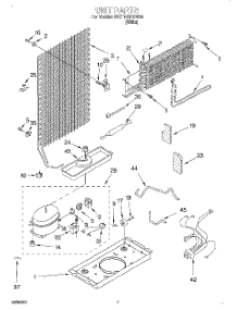 04 - Unit parts for Whirlpool Refrigerator 3VET16GKGW00 from AppliancePartsPros.com