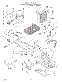 09 - Unit parts for Whirlpool Refrigerator 8ED25DQXFW01 from AppliancePartsPros.com