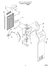 04 - Air Flow parts for Whirlpool Refrigerator 7ED20TQXFW04 from AppliancePartsPros.com