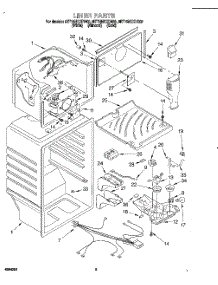 03 - Liner parts for Whirlpool Refrigerator 8ET16NKXDG02 from AppliancePartsPros.com