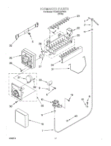 10 - Ice Maker parts for Whirlpool Refrigerator 7ED20TQXFW04 from AppliancePartsPros.com
