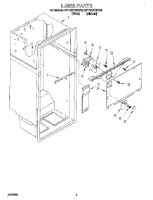 02 - Liner parts for Whirlpool Refrigerator 3ET18ZKXBW00 from AppliancePartsPros.com